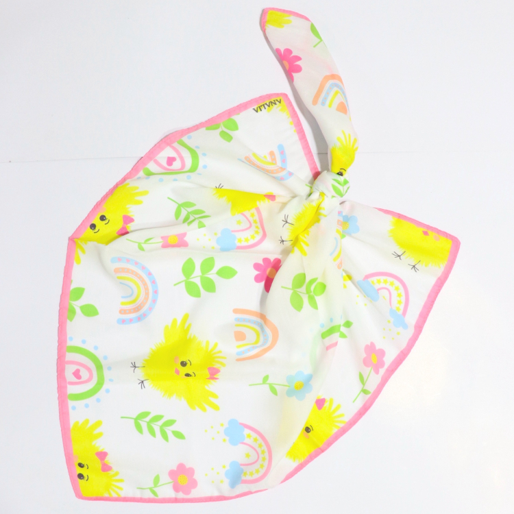 مینی اسکارف دخترانه طرح گنجشک کد 1030