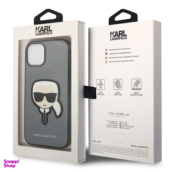 قاب موبایل چرمی سی جی مدل Karl Lagerfeld Leather Case کد 183546 مناسب iPhone 14 Plus