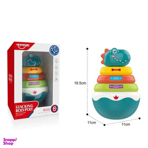 پازل حلقه ای هانگر مدل دایناسور کد 0298 رنگ سبز