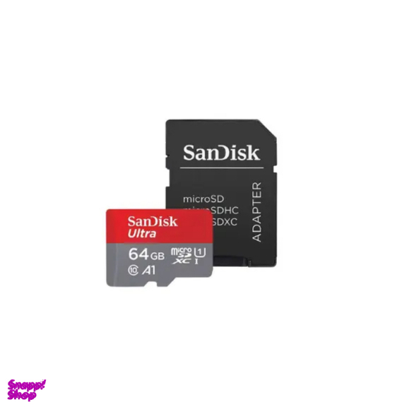 کارت حافظه سن دیسک مدل Ultra MicroSDXC UHS-I کد 50693 ظرفیت 64 گیگابایت به همراه آداپتور