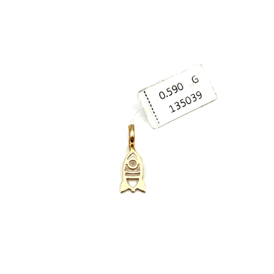 آویز طلا 18 عیار پسرانه مدل موشک کد 135039