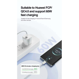 کابل دیتا USB Type-C اوی مدل CL-219T 60W طول 1 متر