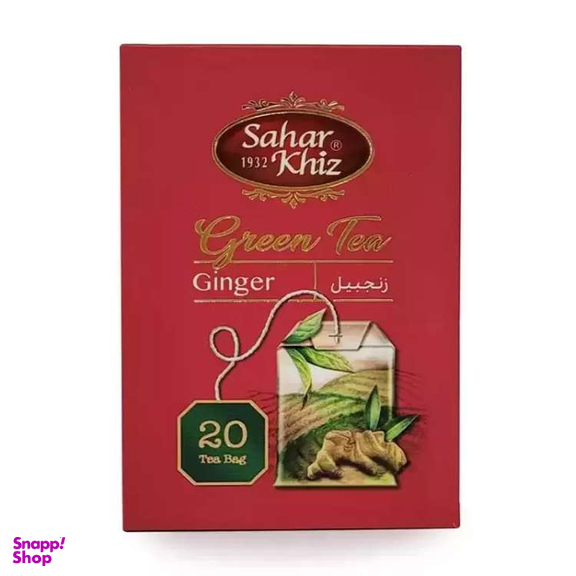 چای سیاه کیسه ای زنجبیلی سحرخیز بسته 20 عددی