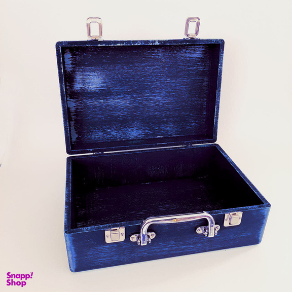 جعبه هدیه چوبی مدل چمدان طرح خطاطی کد WS128