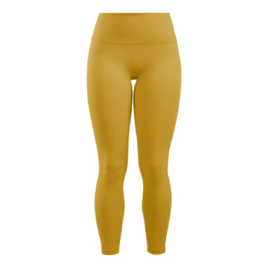 لگینگ ورزشی زنانه مدل GS-m-M-193876 رنگ زرد خردلی