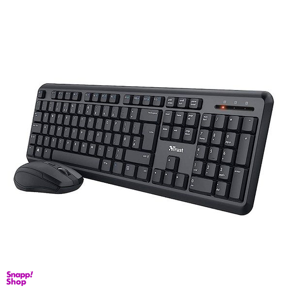 کیبورد و ماوس بی سیم تراست مدل YMO SILENT WIRELESS