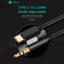 کابل تبدیل Type-C به Jack 3.5mm کوتتسی مدل CS8856 طول 1 متر