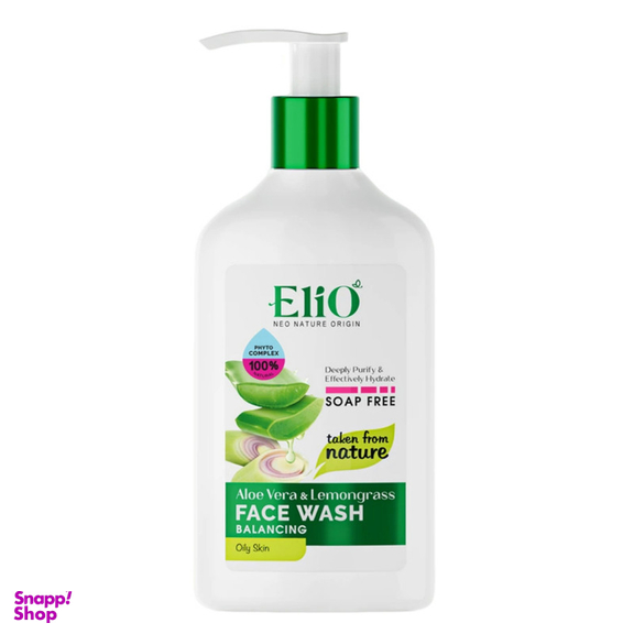 ژل شستشوی صورت الیو مدل آلوئه ورا و علف لیمو حجم 180 میلی لیتر
