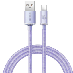 کابل سوپر فست شارژ USB به Type-C بیسوس مدل Crystal Shine CAJY000401 طول 1.2 متر