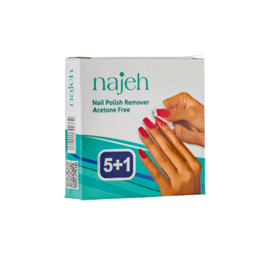 پد لاک پاک کن ناژه مدل polish مجموعه ۶ عددی