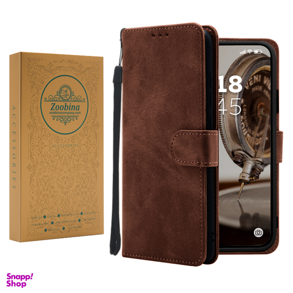 کیف کلاسوری گوشی موبایل زوبینا مدل LUX مناسب برای سامسونگ Galaxy S9 به همراه آویز