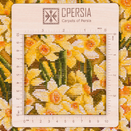 تابلو فرش دستباف سی پرشیا مدل گل نرگس در گلدان هخامنشی کد 903819