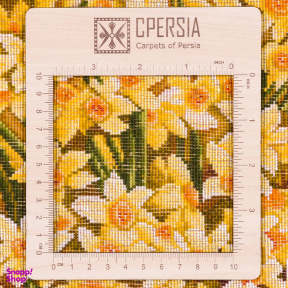 تابلو فرش دستباف سی پرشیا مدل گل نرگس در گلدان هخامنشی کد 903819