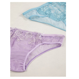 ست شورت و سوتین توری فنردار بارون گلدوزی کد 345 رنگ نارنجی