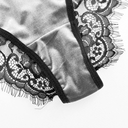 ست سوتین و شورت زنانه نوشه پوش مدل پلانچ کد 85001 رنگ طوسی