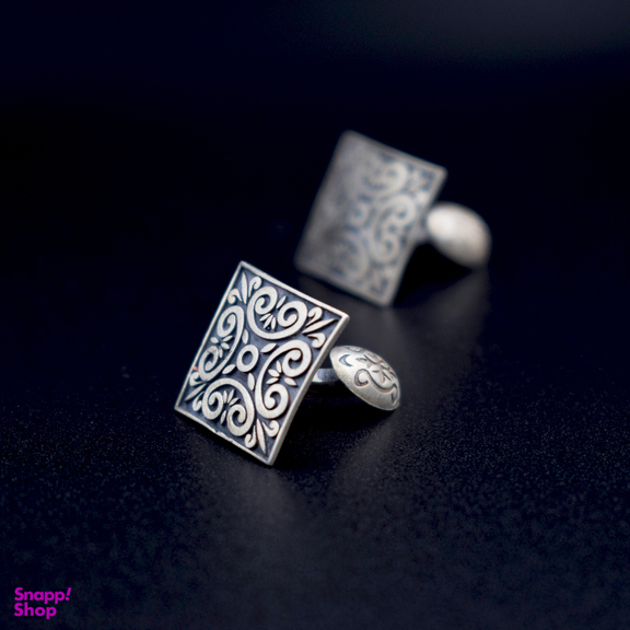 دکمه سردست نقره مردانه مدل مهراز کد CSE01