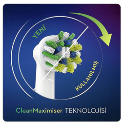 سری یدک مسواک برقی اورال بی مدل Cross Action Clean Maximiser بسته 2 عددی