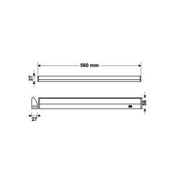 چراغ سنسوردار زیرکابینتی و دیواری 12 وات اف ای سی کد 4058