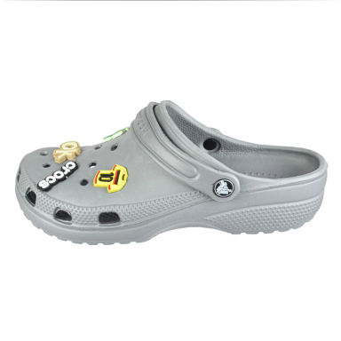 صندل مردانه زیتون مدل کراکس دار رنگ طوسی