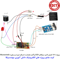 کیت آموزش الکترونیک مهندسیکا مدل 55 پروژه جامع دانش آموزی DIY+55