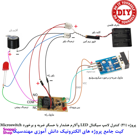 کیت آموزش الکترونیک مهندسیکا مدل 55 پروژه جامع دانش آموزی DIY+55