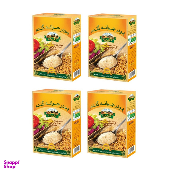 پودر جوانه گندم تژین وزن 250 گرم مجموعه 4 عددی