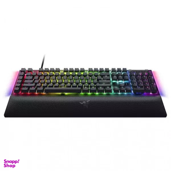 کیبورد باسیم مخصوص بازی ریزر مدل Blackwidow V4 Green Switch