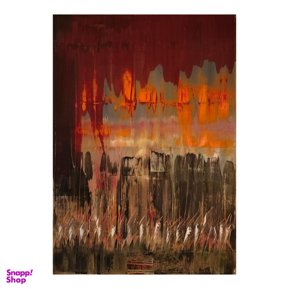 تابلو نقاشی شعله های زمین کد A020823