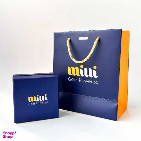 گوشواره طلا 18 عیار زنانه میلی گالری مدل حلقه ای البرنادو کد MT1731