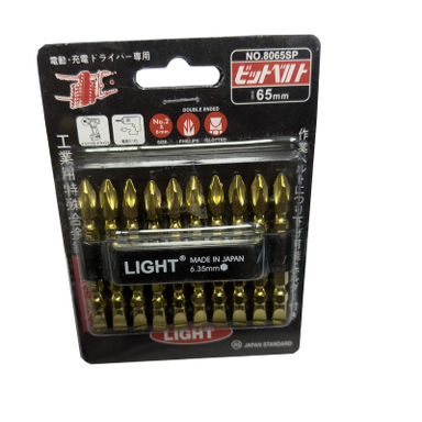 سری پیچ گوشتی یک سر چهارسو یک سر دو سو لایت مدل SMT-LIGHT-JAPAN-8065SP بسته 10 عددی