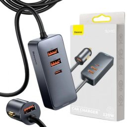 شارژر فندکی 120 وات بیسوس مدل CCBT-B0G