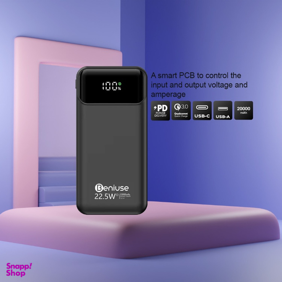 پاوربانک بنیوس مدل BE-PB04 ظرفیت 20000 میلی آمپر ساعت