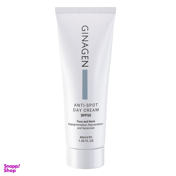 کرم ضد آفتاب بدون رنگ ژیناژن مدل Anti Spot SPF 50 مناسب انواع پوست حجم 40 میلی لیتر