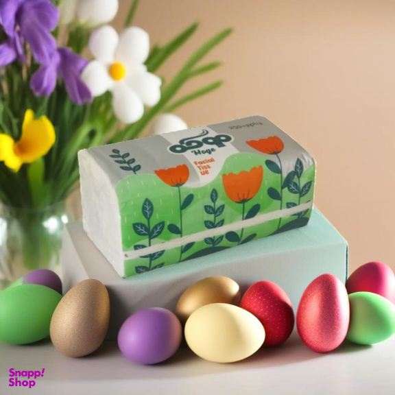 دستمال کاغذی 250 برگ موگه مدل دو لایه بسته 8 عددی