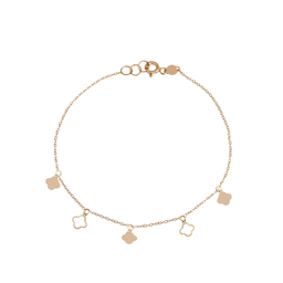 دستبند طلا 18 عیار زنانه میلی گالری طرح ونکلیف کد MT2129