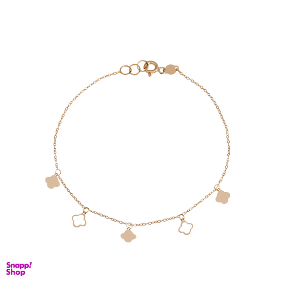 دستبند طلا 18 عیار زنانه میلی گالری طرح ونکلیف کد MT2129