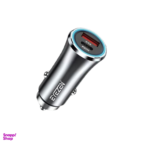 شارژر فندکی 45 وات آیزن مدل EC-C2 به همراه کابل تبدیل USB-C
