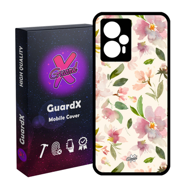 کاور گارد ایکس طرح گل مدل Glass10579 مناسب گوشی موبایل شیائومی Poco F5/Redmi Note 12 Turbo