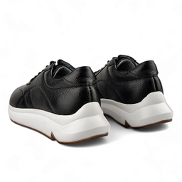 کفش کتانی زنانه چرم کاکتوس مدل WS۱۰۵۶ رنگ مشکی