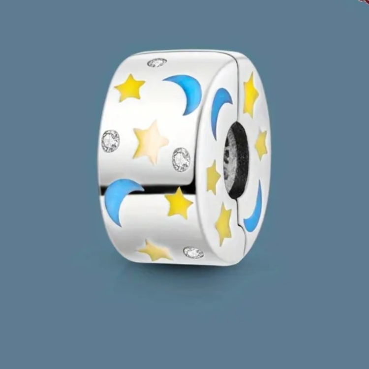 آویز نقره زنانه پاندورا مدل Night Star Clip Charm 65272