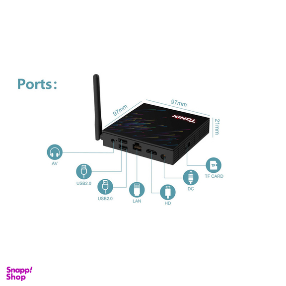 اندروید باکس تانیکس مدل TX68 32/4GB