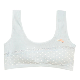 نیم تنه دخترانه طرح قلب کد 5 رنگ آبی روشن