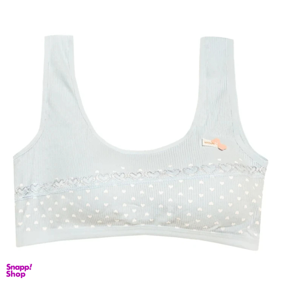 نیم تنه دخترانه طرح قلب کد 5 رنگ آبی روشن