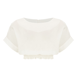 بلوز آستین کوتاه زنانه سرژه مدل 204592 رنگ سفید