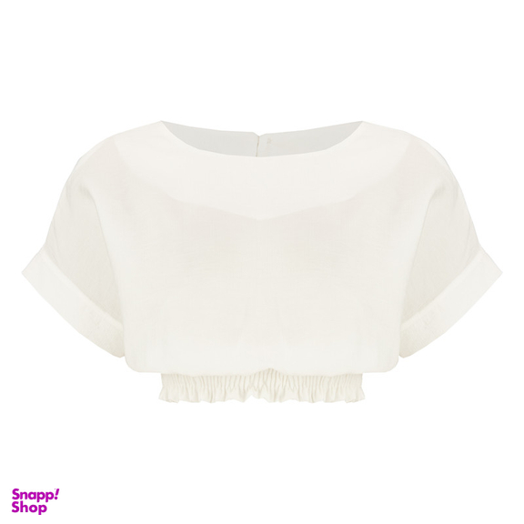 بلوز آستین کوتاه زنانه سرژه مدل 204592 رنگ سفید