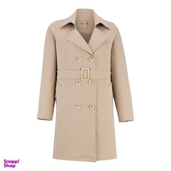 بارانی زنانه السانا مدل جیانا کد 229847 رنگ کرم