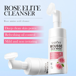 فوم شست و شو صورت سادور مدل گل رز و آمینو اسید حجم 120 میلی‌ لیتر