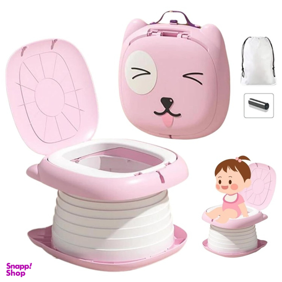 توالت فرنگی تاشو کودک مدل گربه چشمک زن