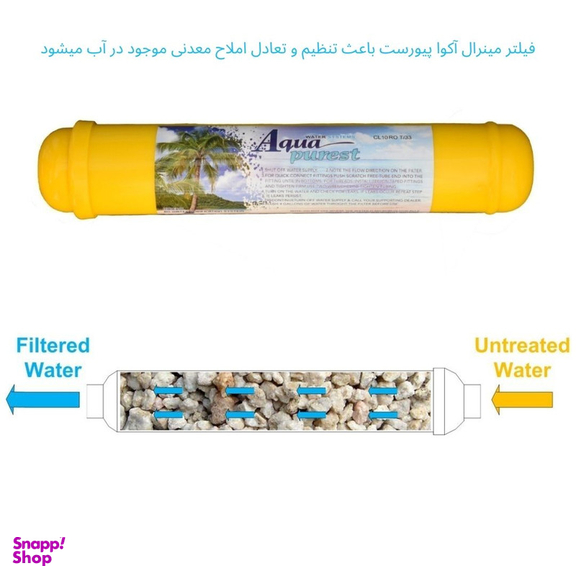 فیلتر دستگاه تصفیه آب آکوا پیورست مدل CZ 1600 مجموعه 5 عددی به همراه فیلتر تصفیه آب مدل 75 GPD