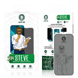 محافظ صفحه نمایش حریم شخصی گرین مدل Steve Privacy مناسب برای گوشی موبایل اپل iPhone 13 pro max /14 Plus